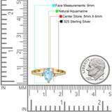 Pear Teardrop Natural Stone Wedding Ring