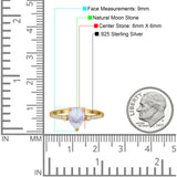 Pear Teardrop Natural Stone Wedding Ring