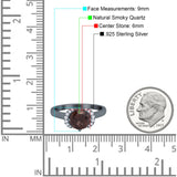 Round Natural Stone Wedding Ring