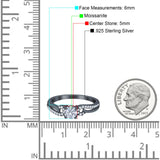 Art Deco Round Natural Stone Curved Ring