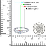 Art Deco Round Natural Stone Curved Ring