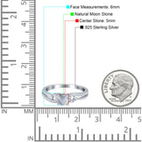 Art Deco Round Natural Stone Curved Ring