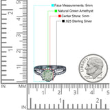 Split Shank Round Natural Stone Ring