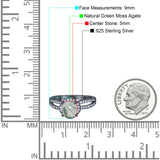 Split Shank Round Natural Stone Ring