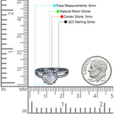 Split Shank Round Natural Stone Ring