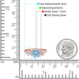 Art Deco Round Natural Stone Cluster Ring