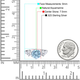 Art Deco Round Natural Stone Cluster Ring