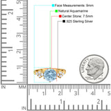 Art Deco Round Natural Stone Cluster Ring