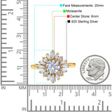 Art Deco Round Natural Stone Cocktail Ring