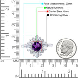 Art Deco Round Natural Stone Cocktail Ring