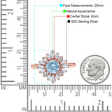 Art Deco Round Natural Stone Cocktail Ring