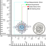 Art Deco Round Natural Stone Cocktail Ring