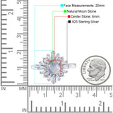 Art Deco Round Natural Stone Cocktail Ring