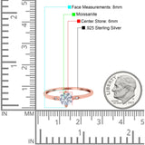 Art Deco Round Natural Stone Wedding Ring