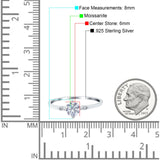 Art Deco Round Natural Stone Wedding Ring