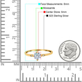 Art Deco Round Natural Stone Wedding Ring