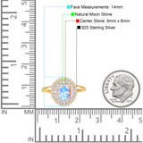 Oval Natural Stone Cocktail Ring