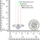 Art Deco Round Natural Stone Ring