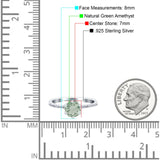 Art Deco Round Natural Stone Ring