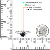 Art Deco Round Natural Stone Ring