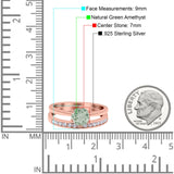 Two Piece Round Natural Stone Art Deco Ring