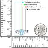 Art Deco Pear Teardrop Natural Stone Ring