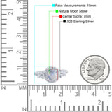 Vintage Style Round Natural Stone Floral Ring