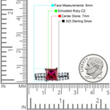Princess Cut CZ Stackable Ring