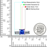 Princess Cut CZ Stackable Ring