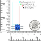 Cushion Cut CZ Ring