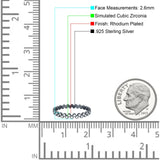Round CZ Band
