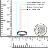 Half Eternity CZ Band