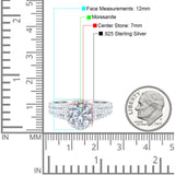 Art Deco Round Natural Stone Stackable Ring