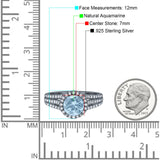 Art Deco Round Natural Stone Stackable Ring