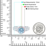 Art Deco Round Natural Stone Stackable Ring