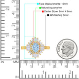 Floral Art Deco Halo Ring