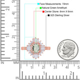 Floral Art Deco Halo Ring