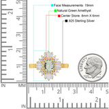 Floral Art Deco Halo Ring