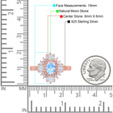 Floral Art Deco Halo Ring