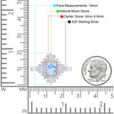 Floral Art Deco Halo Ring