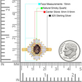 Floral Art Deco Halo Ring