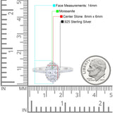 Art Deco Oval Natural Stone Wedding Ring