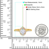 Art Deco Oval Natural Stone Wedding Ring