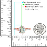 Art Deco Oval Natural Stone Wedding Ring