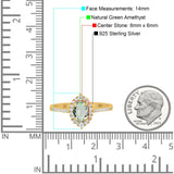 Art Deco Oval Natural Stone Wedding Ring