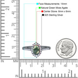 Art Deco Oval Natural Stone Wedding Ring