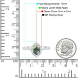 Art Deco Oval Natural Stone Wedding Ring