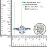 Art Deco Oval Natural Stone Wedding Ring