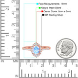 Art Deco Oval Natural Stone Wedding Ring