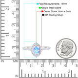 Art Deco Oval Natural Stone Wedding Ring